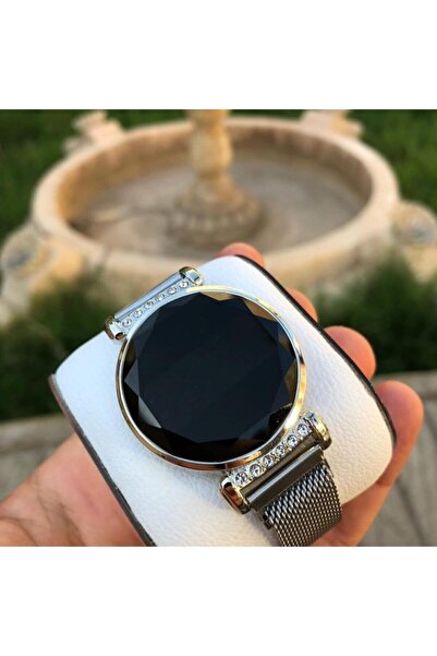 İSTLİV Taşlı Mıknatıs Kordon Dokunmatik Led Kol Saatleri