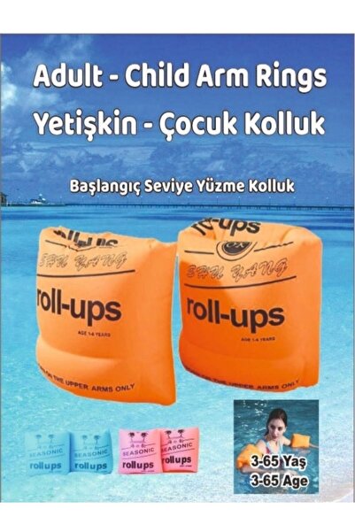 MEDWOOD Turuncu Her Yaşa Uygun Çocuk Yetişkin Yüzme Kolluk
