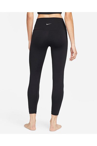 Nike Black - Gray - Silver Women's Tights DM7023-010 W NY DF HR YOGA 7/8 TGHT