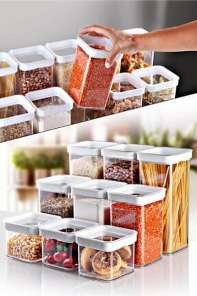 Gondol Plastik 9 Pieces Luxury Storage Container with Vacuum Lid - Set of 9 Food Storage Containers