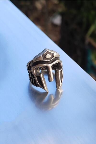 THE Gifts Miğfer Gümüş Kaplama Ayarlanabilir Yüzük