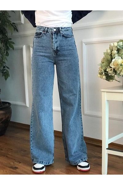 LİMABEL Blugi de damă cu talie super înaltă Lycra Blue Snow Wash