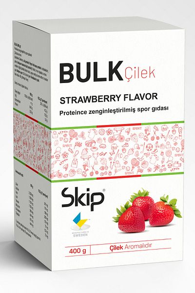 Bulk 400 G Strawberry Flavored Protein and Carb Mix - Gluten Free