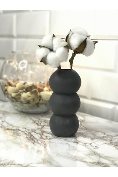 Genel Markalar Adipa Pr Vazo 14 Cm Obje Antrasit Bubble 3947