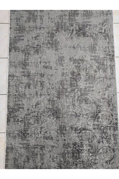 Dinarsu Yıkanabilir Kaymaz Tabanlı Jel Yolluk - Halı Nevra Antrasit