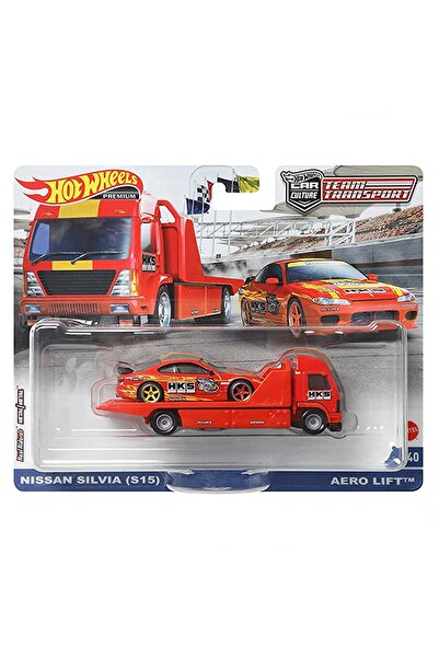 HOT WHEELS 2022 Yeni / New Nissan Silvia S15 + Aero Lift Team Transport 1:64 ...