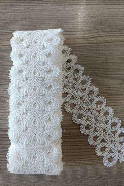 DUAYEN Güpü Dantel Sert Tuşeli Gitgel Desen 1 mt