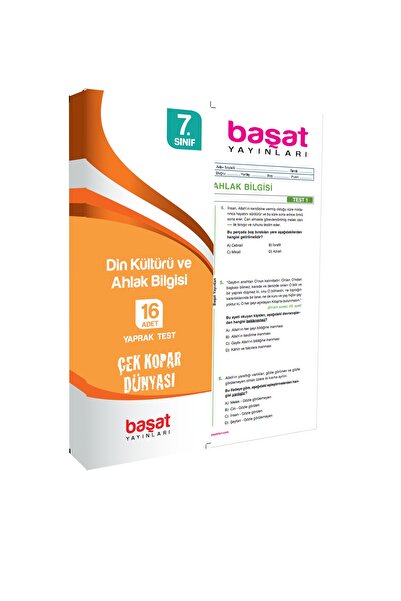 Başat Yayınları 7. Sınıf Din Kültürü Ve Ahlak Bilgisi Çek Kopar Test