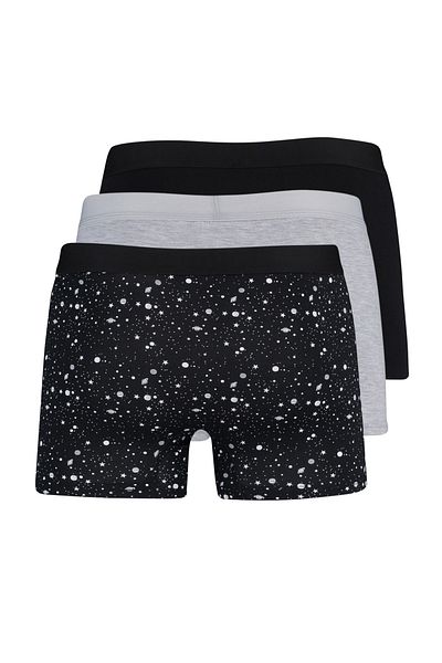 Trendyol Collection 3 részes términtás színes boxer szett - lapos csomag TMNAW23BX00023