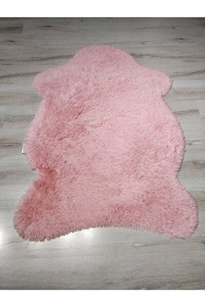 Doğuş Peluş Halı Doğuş Tavşan Tüyü Pudra Pembesi 100x140 Cm Post Şekilli Halı