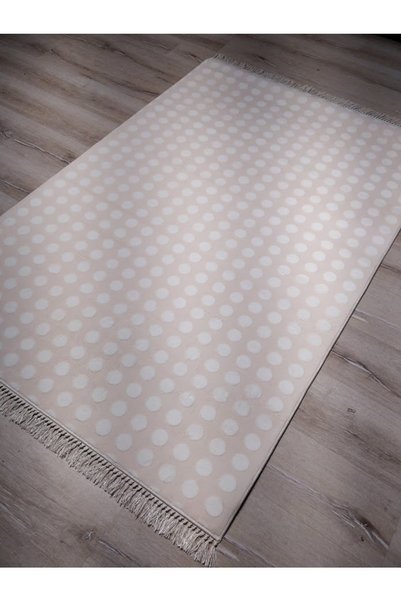 YAMALI home Yamalıhome Bambu Kilim Pt31 Pembe Puanlı 120x180 Cm Pratik Halı