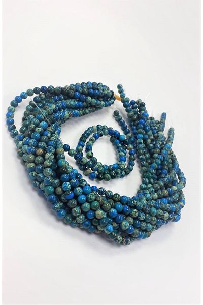 Yüksel Boncuk 6 Mm Blue Varicide Natural Stone String