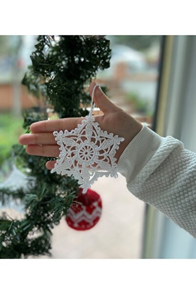 goblenkanaviçe El Örgüsü Kar Tanesi