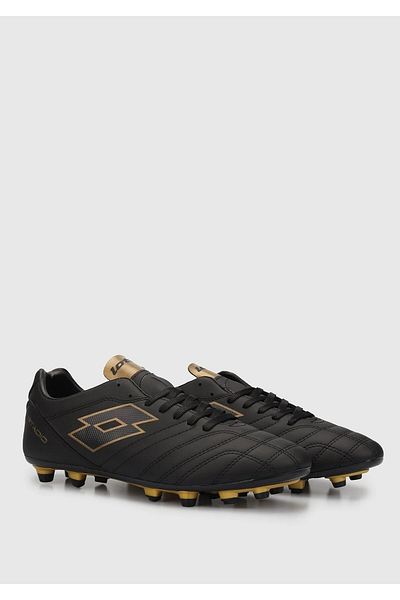 Lotto Stadio 770 Tf 2fx 101115589   Μαύρα χρυσά ανδρικά μποτάκια ποδοσφαίρου