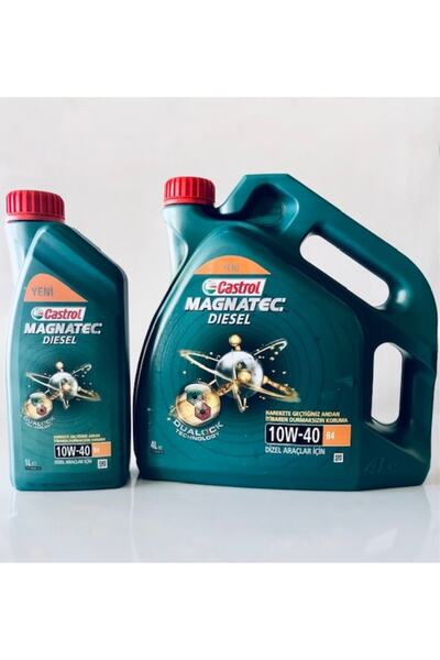 CASTROL Magnatec 10w40 B 4 Diesel 4+1 Lt 2022 Üretim(dunyadepo)