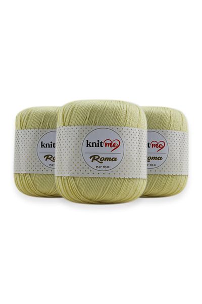 knitme Roma 75 Gr Pachet de 3 fire de tricotat manual pentru toate modelele Taka Yarn (331)