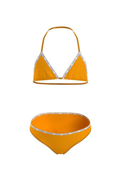 Calvin Klein Turuncu Kız Çocuk Bikini Takım Ky0ky00008-trıangle Bıkını Set