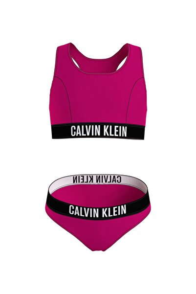 Calvin Klein Koyu Pembe Kız Çocuk Bikini Takım Ky0ky00010-bralette Bıkını Set