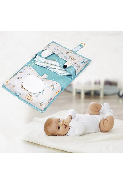 BEYZANA Baby Alt Bakım Çantası - Bebek Alt Bakım Çantası (mavi) 24x44