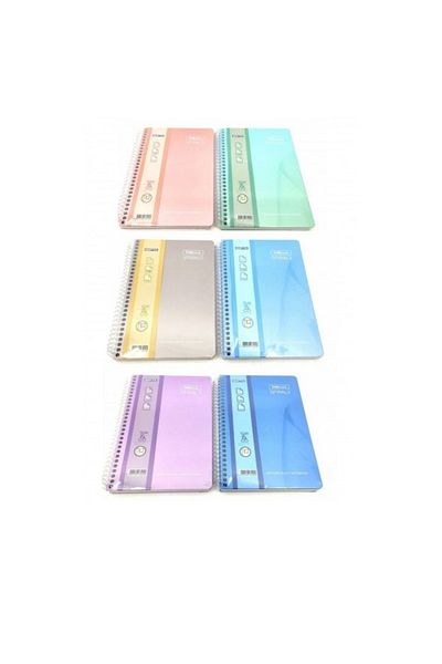Gıpta - Thebook Spiral Hard Cover Notebook 17*24 140 Sheets Checkered