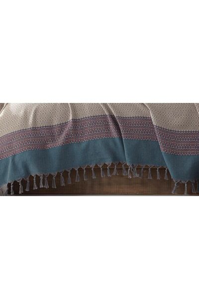 Wellstil أرتميس| بيكيه بيج مزدوج منسوج من القطن العضوي مقاس 200 × 250 سم (نزهة، شاطئ، سرير، غطاء أريكة)