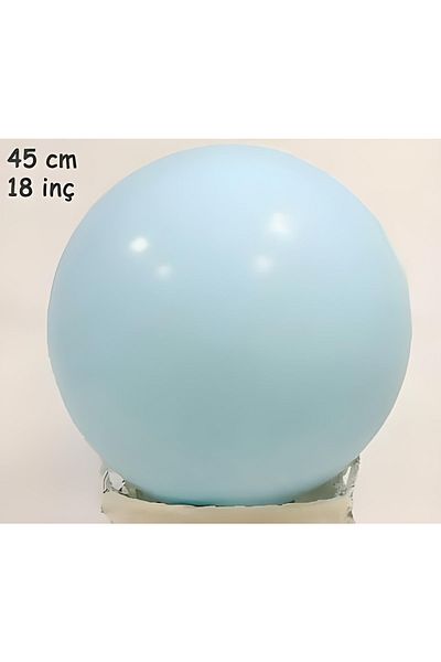 Big Party Macaron Blue Latex Balloon 18 Inch