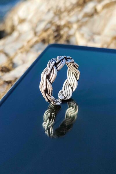 TREND COLLECTİON Sezar Model Gümüş Kaplama Ayarlanabilir Yüzük