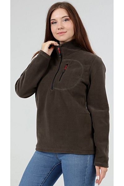 GENIUS STORE Polar Γυναικείο Fleece με μισό φερμουάρ