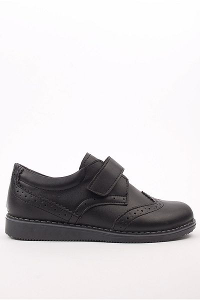 Minican Black Velcro Casual Shoes for Boys