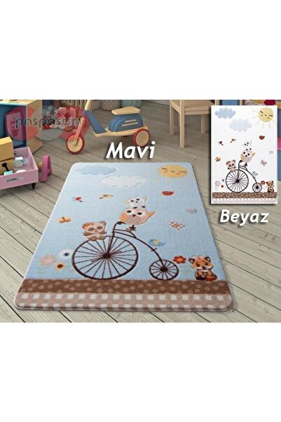 Confetti Sunny Day Oymalı Çocuk Halısı Açık Mavi 100x150 cm