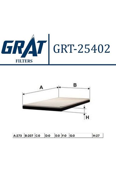 GRAT 96440878 Chevrolet Captıva and Opel Antara 2.0d/2.0cdtı Cabin Filter - Compatible 2006 Model