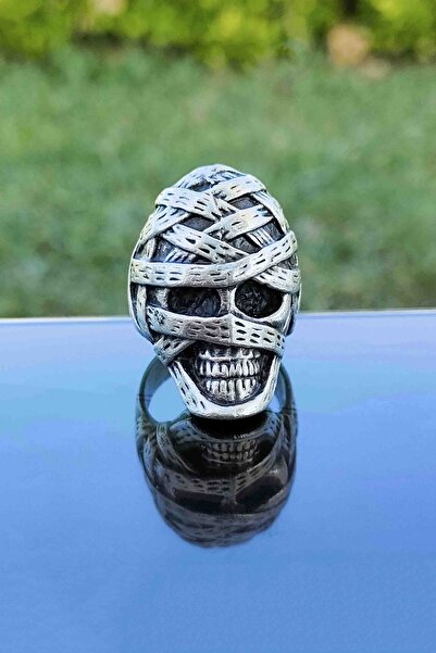 TREND COLLECTİON Mumya Model Gümüş Kaplama Ayarlanabilir Yüzük