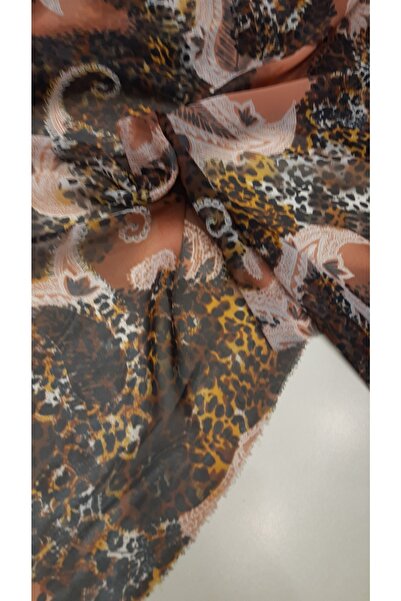 Safir Kumaş Desenli Uçuş Uçuş Şifon Kumaş 3 Metre