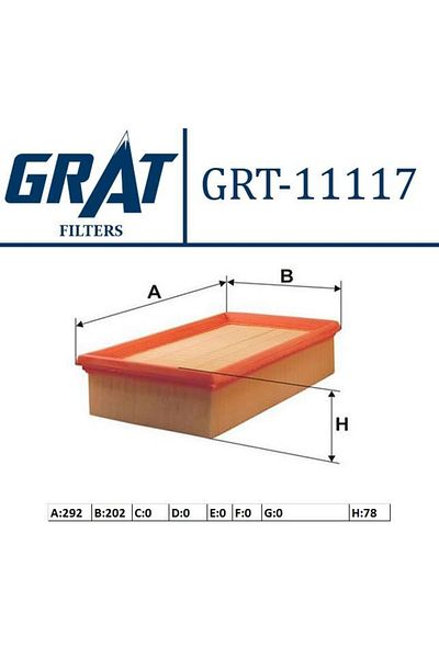 GRAT 8200795348 Renault Master Iii / Opel Movano 2.3 Cdı-cdtı 2010- Air Filter Compatible