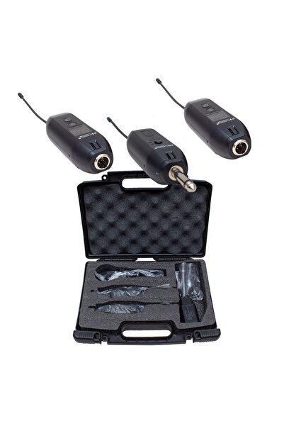 MagicVoice Mv-19596 Uhf Enstrüman Tip Kablosuz Mikrofon Üçlü Set(kürsü-yaka Mik Li)xrl Li