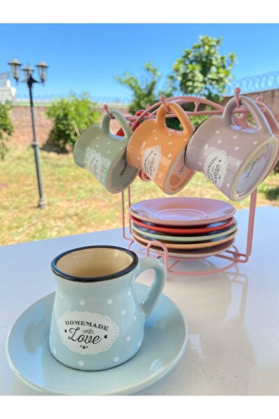 Perotti 81006 6lı Standlı Türk Kahvesi Fincan Takımı