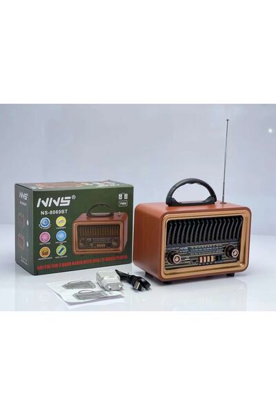 NNS Ns-8069bt Fm Am Sw 3 Bantları Radyo Usb Tf Kart Kısa Dalga Radyo Alıcısı ...