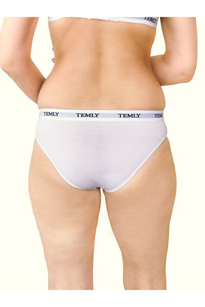 TEMLY ;Kadın/Genç kız iç çamaşır seti, Yumuşak kalıplı sütyen-Slip külot, Beyaz