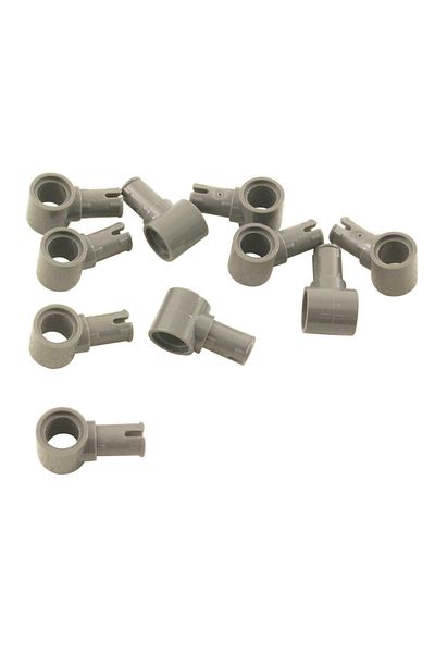 LEGO Original Technic Moc Custom Accessory Light Gray Pin with Pin Holes in the Middle 4 Pieces to Ship