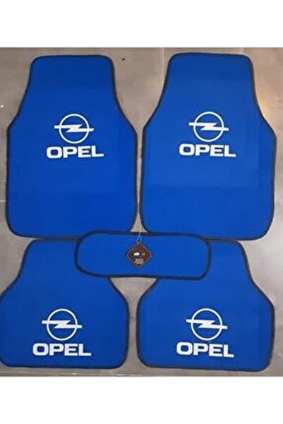 Opel Vectra Logolu Mavi Halıfleks Paspas Seti