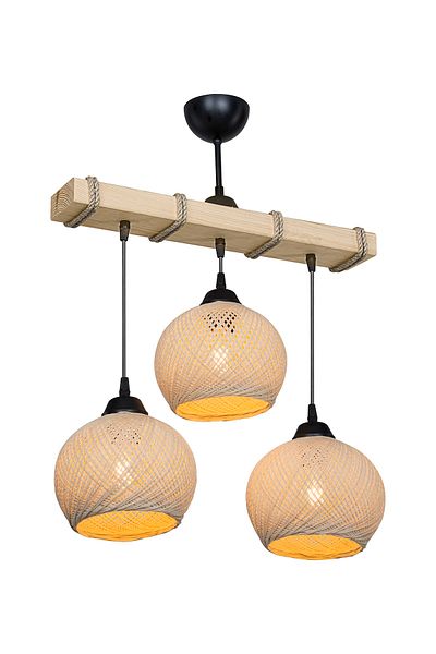 Gloria Aspe 3-Piece Chandelier - Cream Ball Living Room and Dining Room, Children's and Kitchen