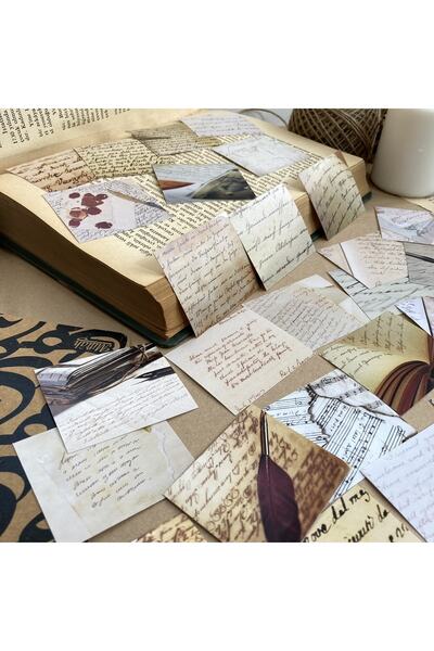 Hume Craft Set de autocolante de scris de mână de epocă, potrivit pentru agenda planificatorului Bullet Journal