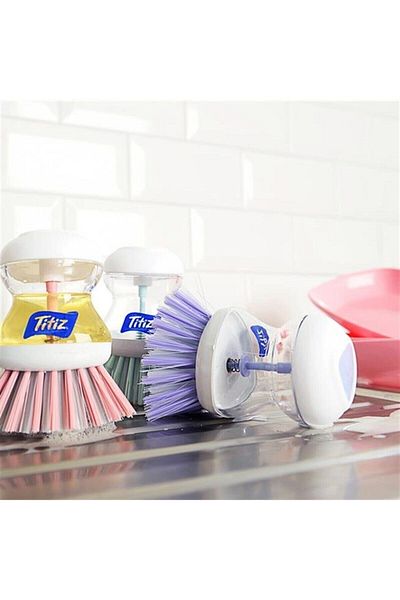 Titiz Dish Brush with Detergent Chamber Price is for 2 Pieces Fma06337