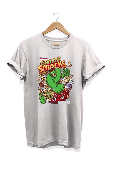 remonz Σειρά Food Hulk Corn Flakes εμπριμέ 100% βαμβακερό μπλουζάκι μεγάλου μεγέθους