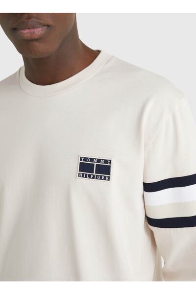 Tommy Hilfiger Bej Erkek T-shirt Mw0mw25953af4