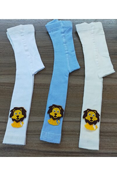 ÖZKARDEŞLER BABY Baby Tights Socks Felt Fuzzy 3-Piece