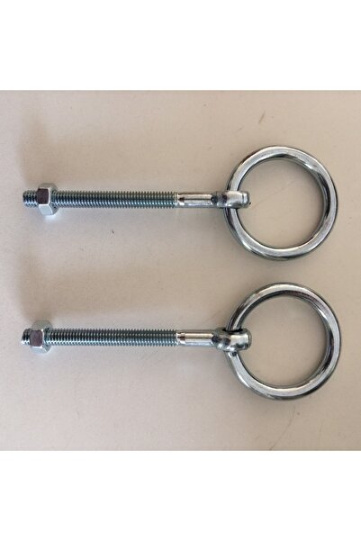 BASEL M8 Asma Kilit Halkası 8mm Ahşap Metal Kapıya Kilit Aparatı 2 Adet