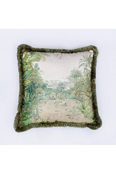 Adawall Forest View Velvet Pillow/Throw Pillow - Filling Bead Fiber Internati...