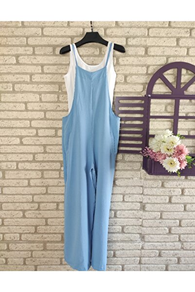 merlavin Rochie de damă albastru deschis, legendară, inclusiv salopetă (ALBASTRU DESCHIS)