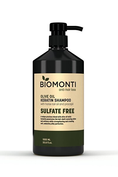 BİOMONTİ Sülfat Free Zeytinyağlı Keratin Shampoo 1000ml